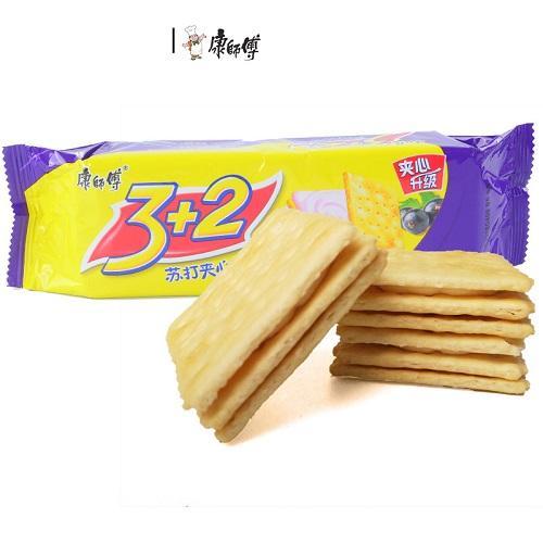 康师傅苏打夹心饼 -蓝莓味 125g