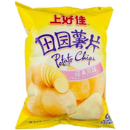 上好佳 田園薯片 咸蛋黃味/香辣味