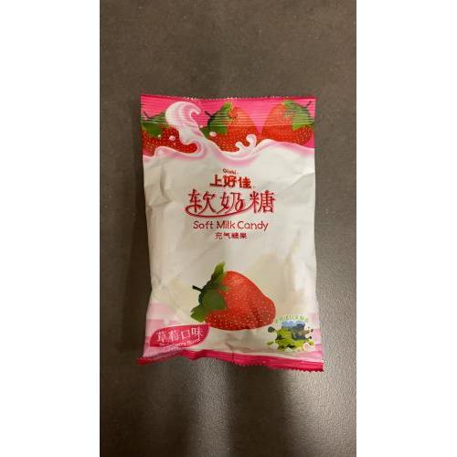 上好佳软奶糖草莓味 120g