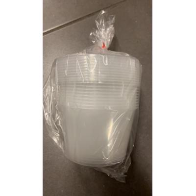 一次性膠小碗帶蓋10pcs